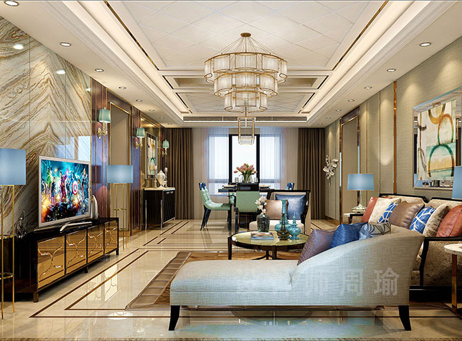 美女白虎拍拍拍拍世纪江尚三室两厅168平装修设计效果欣赏